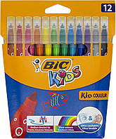 Фломастери "Bic" 12кольор. Кідкулер №9202932/2727(25)