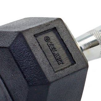 Гантель 2 кг цільна шестигранна гексагональна Zelart, фото 2