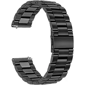 Ремінець CDK для Samsung Gear S2 Classic (R730 / R732) | 20mm Metal Fitlink Steel Band (012873) (black)