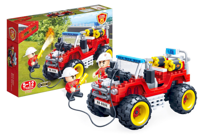 Конструктор Пожежний джип Banbao 7106, 148 дет.