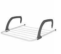 Cушилка для белья на батарею Fold Clothes Shelf TL00143-XXL 68х40 см Серая, сушка для вещей (NS)