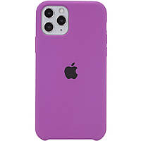 Чехол Silicone Case Full для Apple iPhone 11 Pro (5.8) с окрытым низом (Grape) Фиолетовый