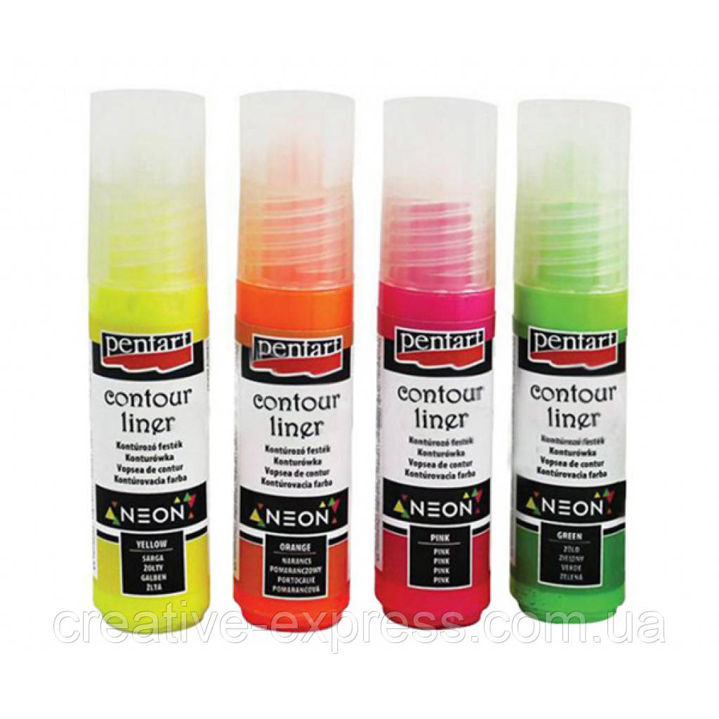 Контур універсальний, Лаймовий флуоресцентний, 20 мл, Pentart