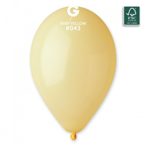 Повітряні кулі 13" (33 см) G120 ЖОЛТИЙ ДЕТСЬКИЙ (Baby Yellow) пастель