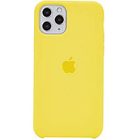 Чехол Silicone Case Full для Apple iPhone 11 Pro (5.8) с окрытым низом (Yellow) Желтый