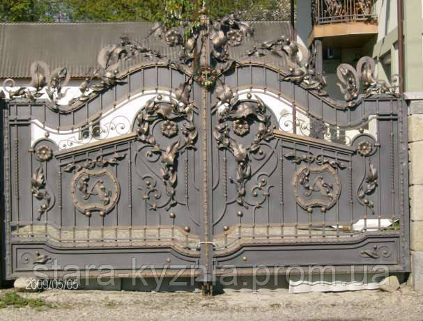 Ворота кованые распашные - фото 1 - id-p230125584