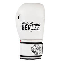 Боксерські рукавички Benlee CARLOS 10oz /PU/біло-чорно-червоні, фото 4