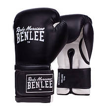 Боксерські рукавички Benlee DELUXE MADISON 14oz, PU, чорно-білі, фото 3