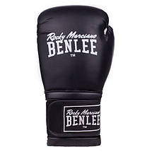 Боксерські рукавички Benlee DELUXE MADISON 14oz, PU, чорно-білі, фото 4