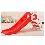 Дитяча пластикова гірка Bambi WM19025-3 | Гірка для дітей Червона, фото 4