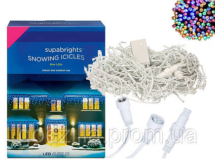 Новорічна гірлянда Бахрома 100 LED Різнобарвна 4,5 м