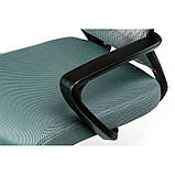 Офісне крісло комп'ютерне Special4You Marin сітка сіре для операторів персоналу для занять школяру, фото 5