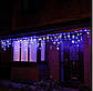 Новорічна гірлянда бахрома 14 м 300 LED (Синій з холодною білою спалахом), фото 7