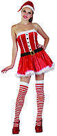 Жіночий новорічний карнавальний костюм "Снігуронька" розміри S/M