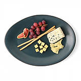 Блюдо овальне 36 см CORAL, синє, фото 3