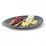 Блюдо овальне 36 см CORAL, синє, фото 4