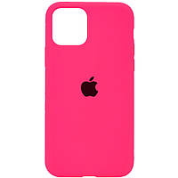 Чехол Silicone Case Full для Apple iPhone 11 Pro (5.8) с закрытым низом (Barbie Pink) Розовый