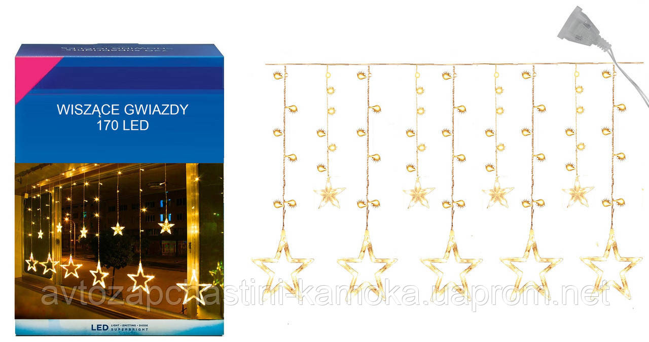 Новорічна гірлянда "Зірка" 170 LED, 3,5 Метра Супер ціна EAE