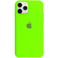 Чехол Silicone Case Full для Apple iPhone 11 Pro (5.8) с закрытым низом (Neon Green) Зеленый