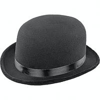 Шляпа Котелок черный