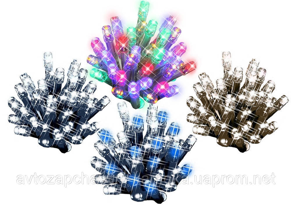 Новорічна гірлянда 200 LED, Довжина набору 17,5 м, Кабель 2,4 мм Супер ціна EAE