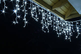Новорічна гірлянда Бахрома 200 LED Білий холодний колір 7 м, фото 2