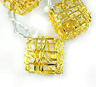 Новорічна гірлянда "Кубики" LED x 10, Біле тепле світло, На пальчикових батарейках Супер ціна EAE