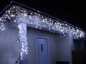 Новогодняя гирлянда Бахрома 300 LED, 12 м, Кабель 3,5 мм, Диод 8 мм, Цвет на выбор тулс, фото 2