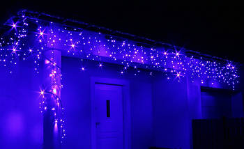 Новогодняя гирлянда Бахрома 300 LED, 12 м, Кабель 3,5 мм, Диод 8 мм, Цвет на выбор тулс, фото 2