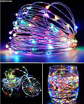 Новогодняя гирлянда 100 LED, Длина 11 М, Белый теплый свет 230В тулс, фото 2