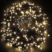 Новогодняя гирлянда 300 LED, IP44, Длина 20 М, Белый холодный свет тулс, фото 3