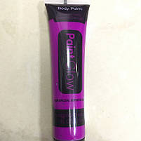 Грим для обличчя фіолетовий яскравий "Glow Paint", Хелловін, 25 мл, Краска для лица, фото 2