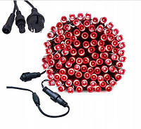 Новорічна гірлянда 8 м 100 LED (Червоний колір) Супер ціна EAE