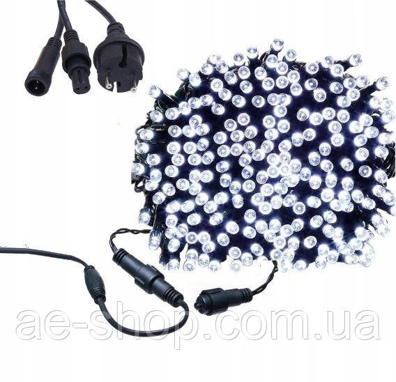 Новорічна гірлянда 65 м 1000 LED (Холодний білий колір) Супер ціна EAE