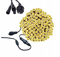 Новорічна гірлянда 23 м 300 LED (Теплий білий колір) Супер ціна EAE