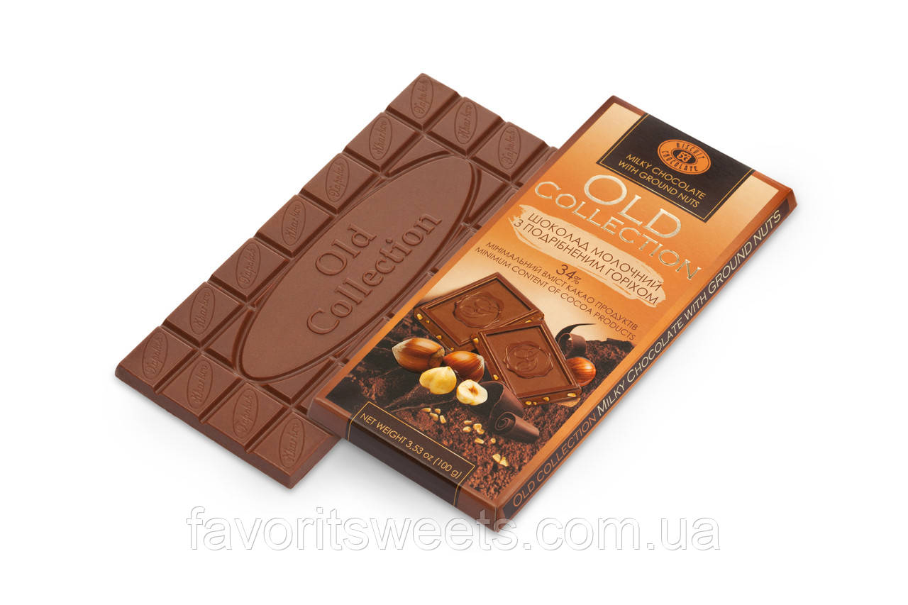 Шоколад "Old Collection молочний c дробленим горіхом" (100 г)