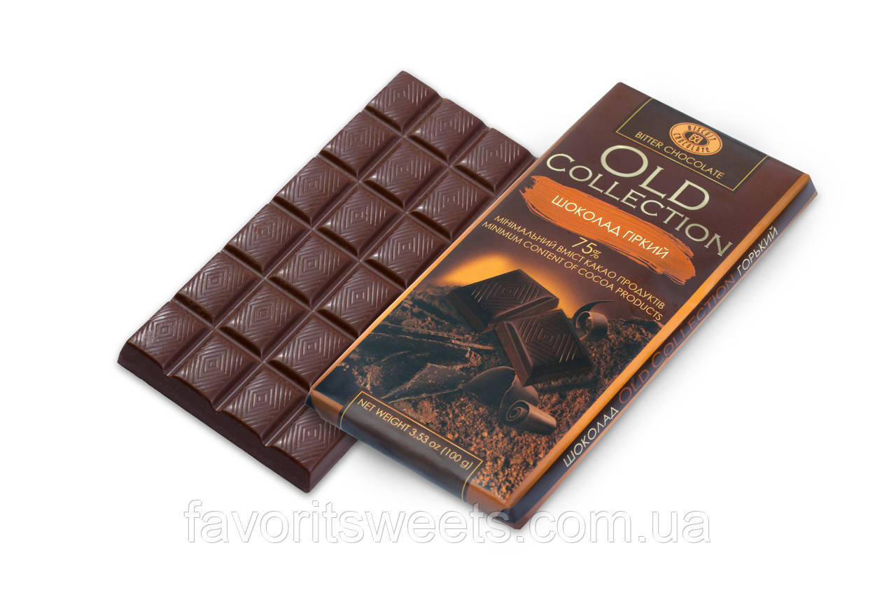 Шоколад "Old Collection гіркий" (100 г), фото 1