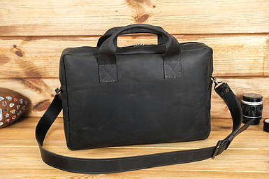 Чоловіча сумка Стівен з натуральної шкіри колір Шоколад