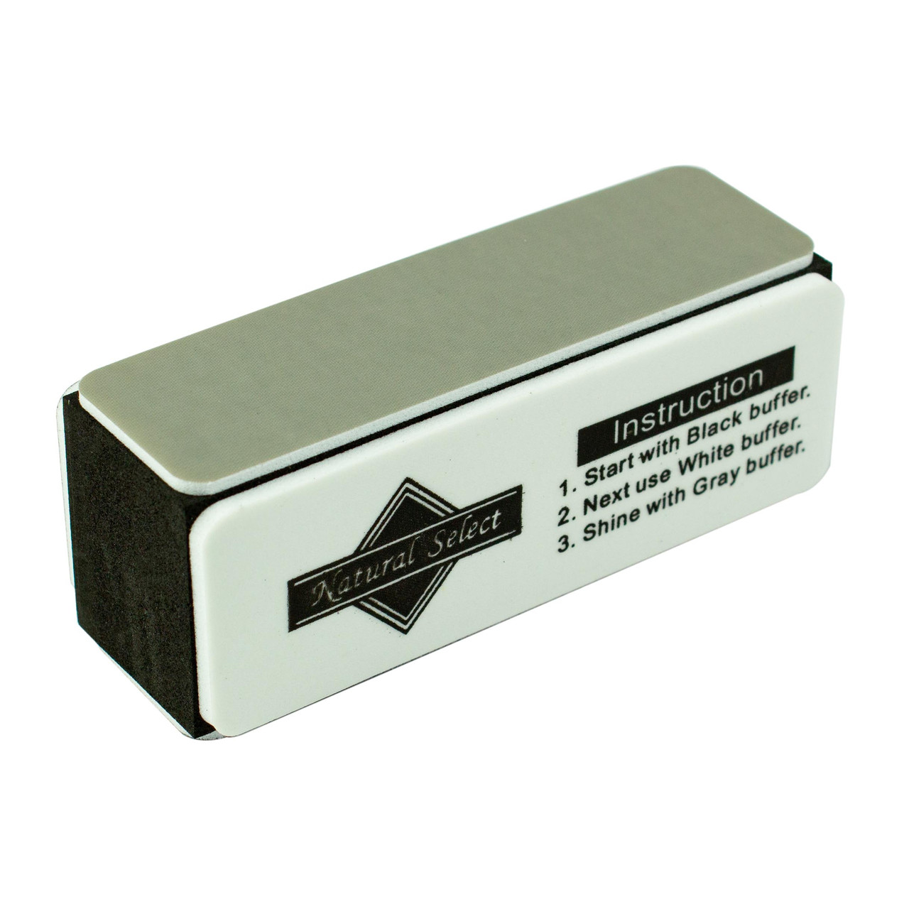 Баф шліфування 4х-сторонній Чорно-білий, фото 1