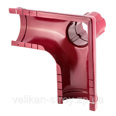 Кут жолоба 90град. із з'єднувачем та зливом JLine Standart