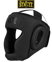 Шолом для боксу захисний боксерський шолом для змагань Benlee BLACK LABEL CAESAR S/M, чорний