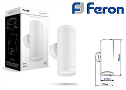 Накладний неповоротний світильник-бра Feron ML388-2 2*GU10 білого кольору 70*200 мм