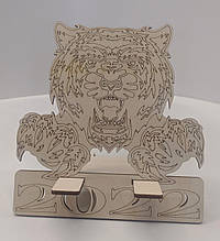 Дерев'яна підставка для телефона, смартфона 2022г. 14х15см