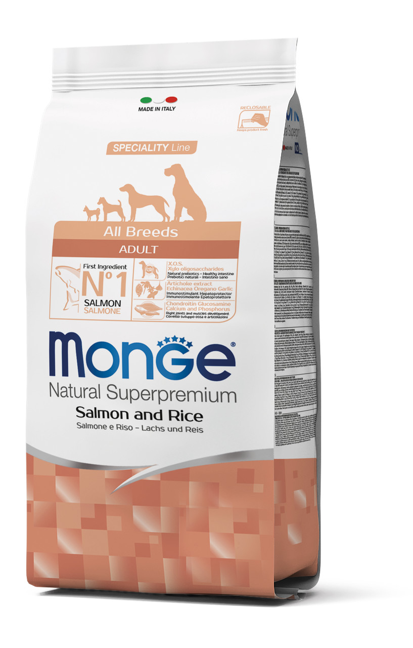 MONGE DOG All breeds Adult лосось з рисом - 2,5 кг