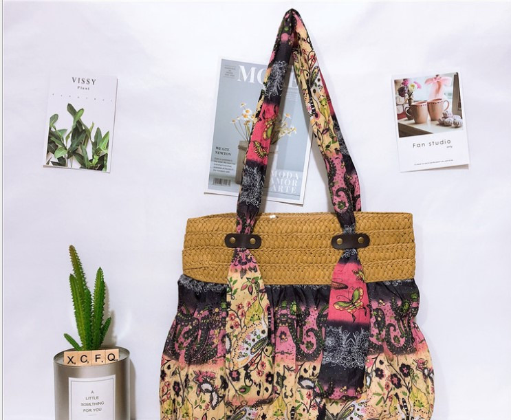 Жіноча текстильна сумка в етнічному стилі сучасна жіноча сумочка з текстилю на кожен день