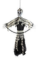 Скелет в цепях - страшная кукла на Хэллоуин подвесной декор