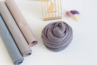 Вовна для валяння №337 сталева 22-24мкм (50г)