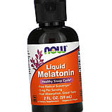 Мелатонін NOW Liquid Melatonin 60 мл, фото 7