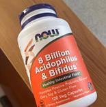 Біфідобактерії Пробіотики NOW Foods 8 Billion Acidophilus Bifidus 120 капсул, фото 4