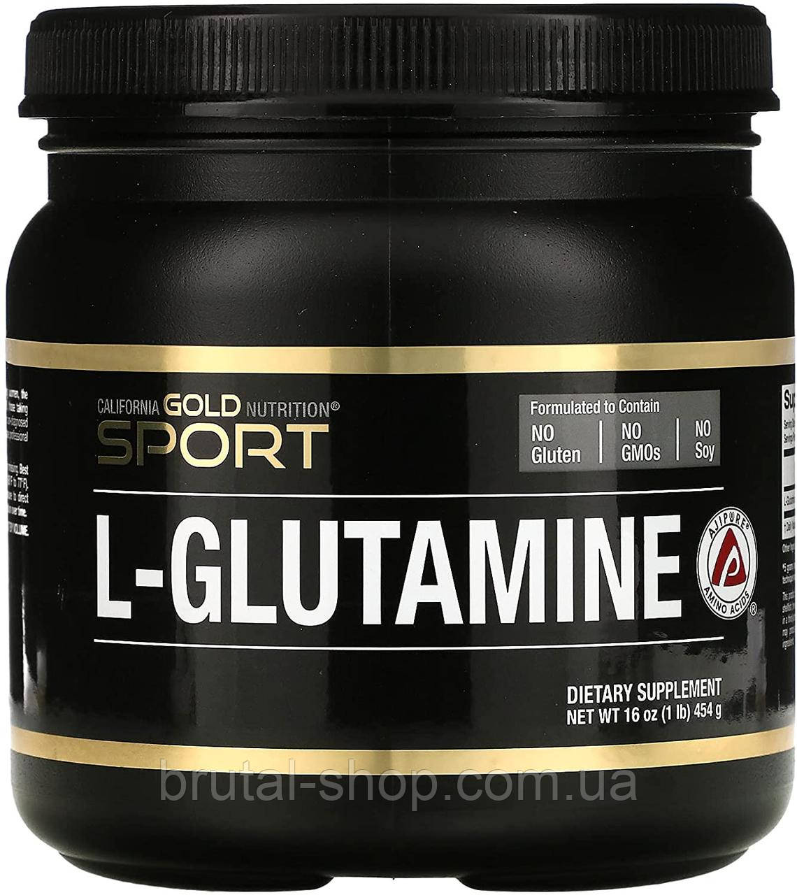 Глютамин    California Gold Nutrition L-Glutamine Powder (454 g)